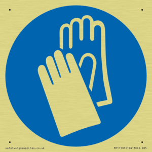 Custom Mandatory: Wear protective gloves